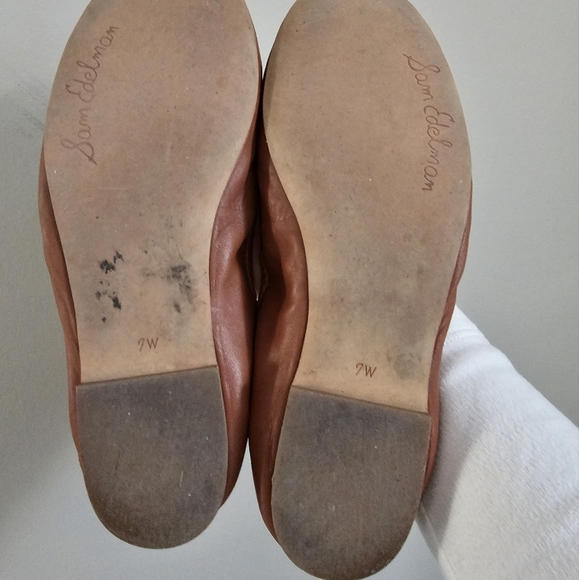 Sam Edelman Felicia Flats - 7Wide, Saddle Brown - Picture 3 of 4